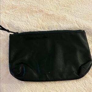 Dark Green Leather Clutch